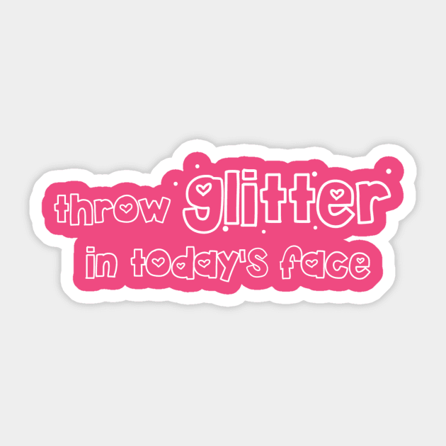 Glitter Sticker by LazaAndVine